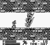 une photo d'Ã©cran de Castlevania 2 - Belmont s Revenge sur Nintendo Game Boy